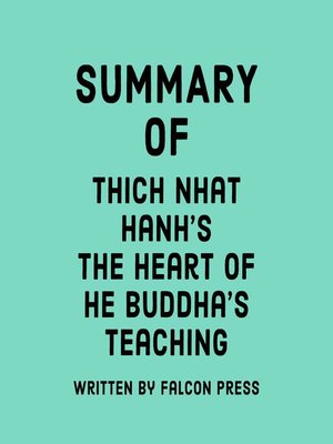 cover image of Summary of Thick Nhat Hanh's the Heart of the Buddha's Teaching